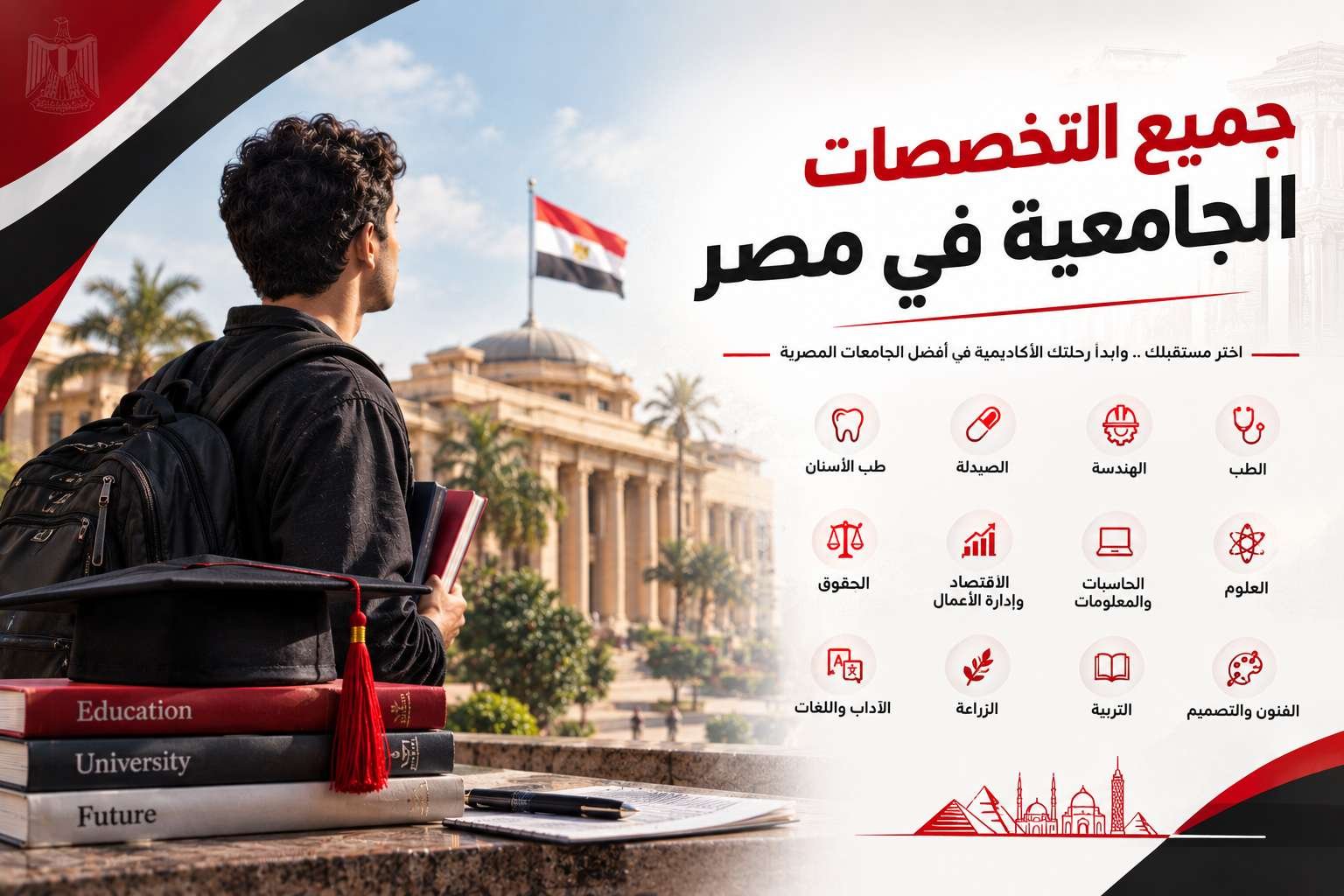 جميع التخصصات الجامعية في مصر
