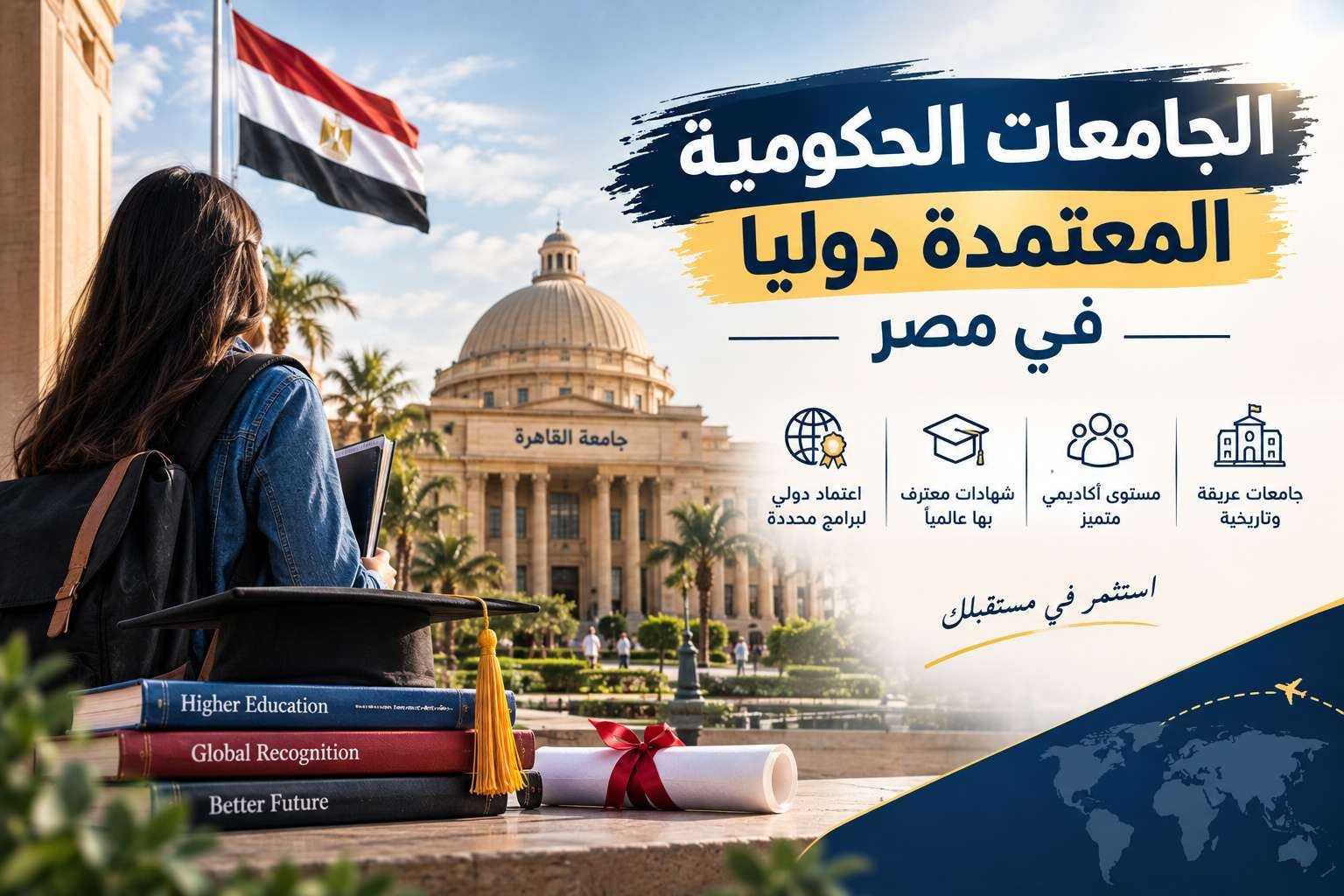 الجامعات الحكومية المعتمدة دوليا في مصر