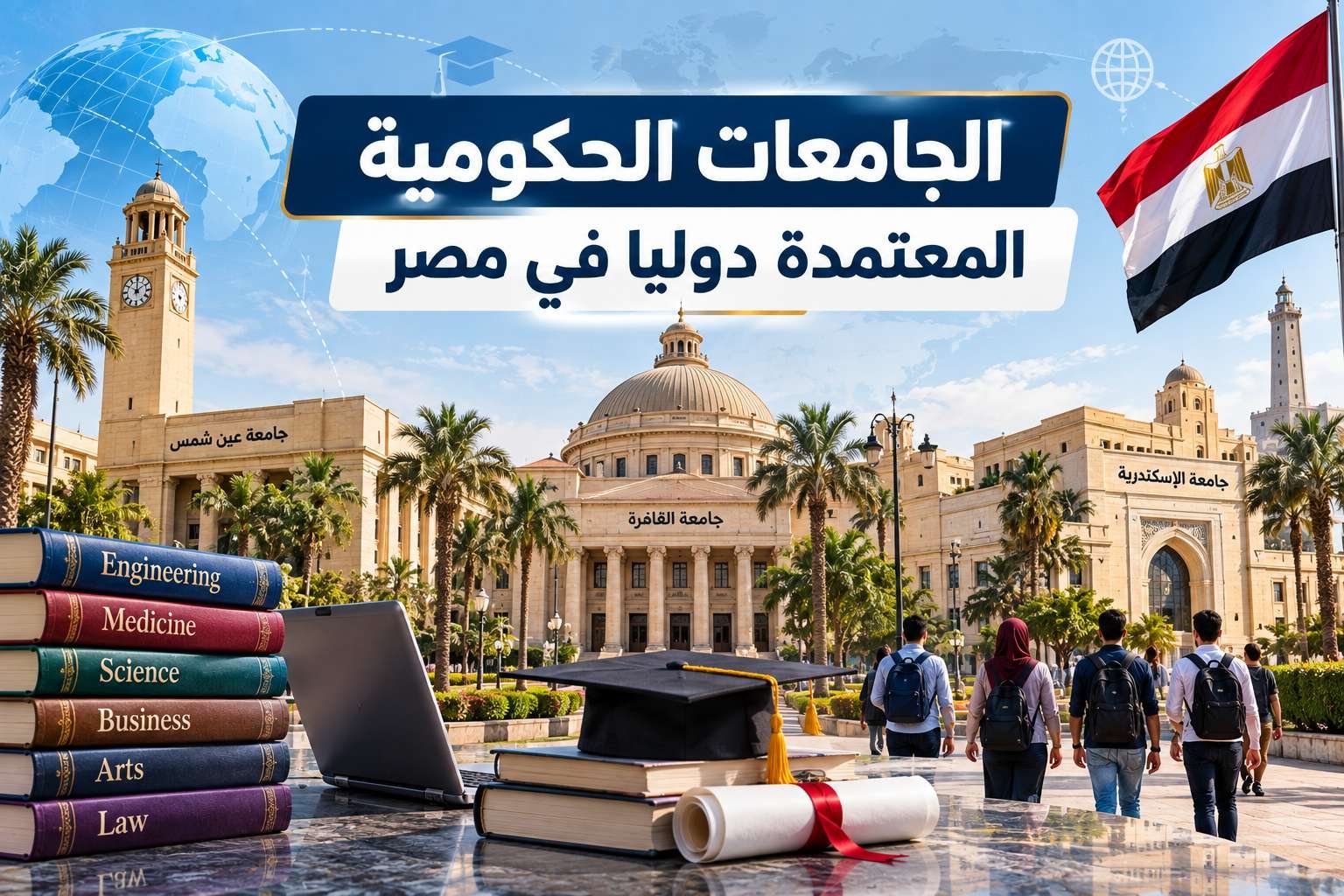 الجامعات الحكومية المعتمدة دوليا في مصر