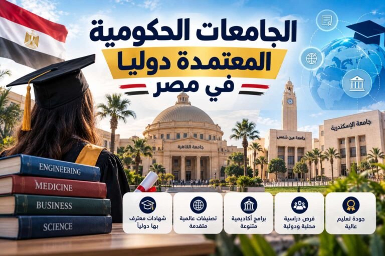الجامعات الحكومية المعتمدة دوليا في مصر