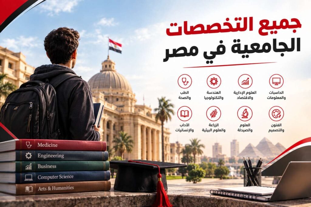 جميع التخصصات الجامعية في مصر